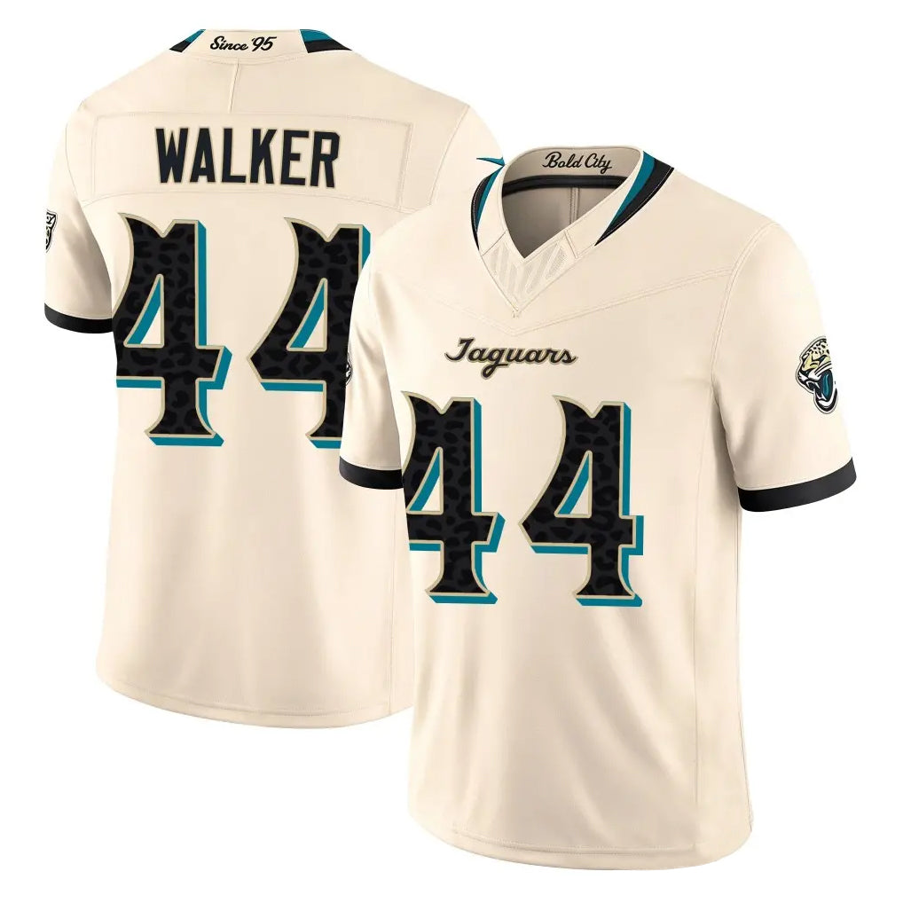 J.Jaguars #44 Travon Walker Player Natural Limited 2026 Rivalries Collection Game CAdoa Stitched Jerseys