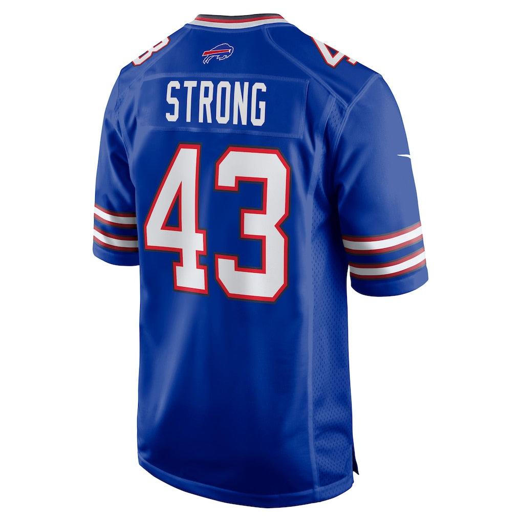 CAdoa B.Bills #43 Dorian Strong Royal Team Game Jersey