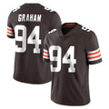 C.Browns #94 Mason Graham Player Brown Color Vapor Untouchable Limited Home Game CAdoa Stitched Jerseys