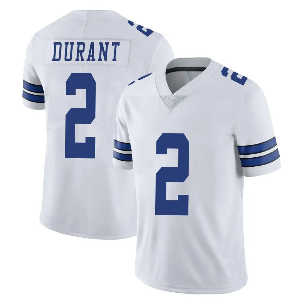 D.Cowboys #2 Cobie Durant Player White Vapor Untouchable Limited Home Game CAdoa Stitched Jerseys