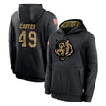 C.Bengals #49 Barrett Carter Player Black Salute to Service Pullover Hoodies Limited CAdoa Stitched Jerseys