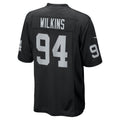 CAdoa LV.Raiders #94 Christian Wilkins Black Team Game Jersey