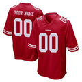 Custom SF.49ers Red Home Game Any Name & Numbers CAdoa Stitched Jerseys