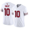 A.Cardinals #10 Josh Sweat Player White Vapor F.U.S.E. Limited Home Game CAdoa Stitched Jerseys