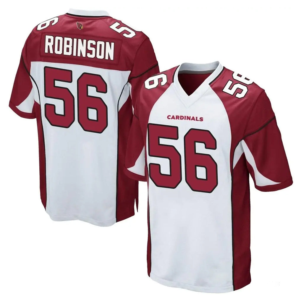 A.Cardinals #56 Darius Robinson Player White Cardinal Home Game CAdoa Stitched Jerseys