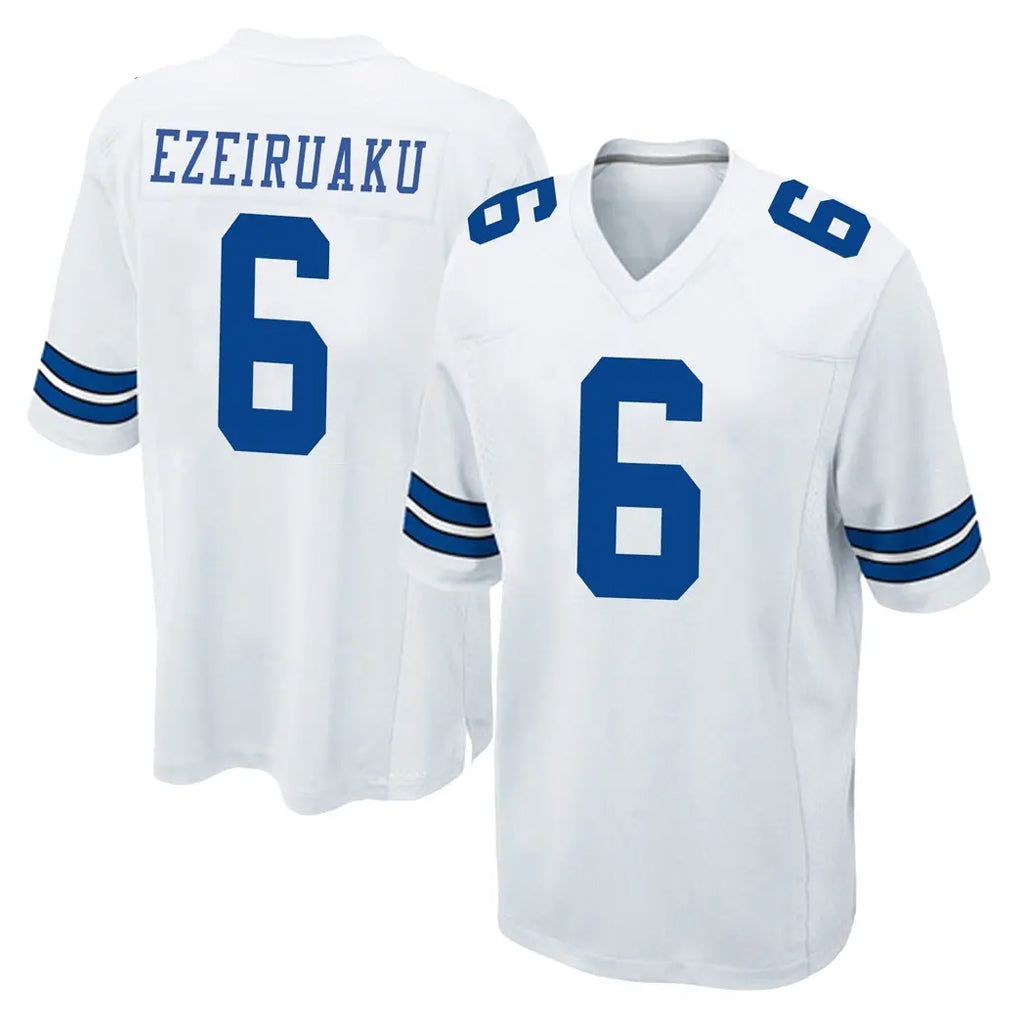 D.Cowboys #6 Donovan Ezeiruaku Player White Home Game CAdoa Stitched Jerseys