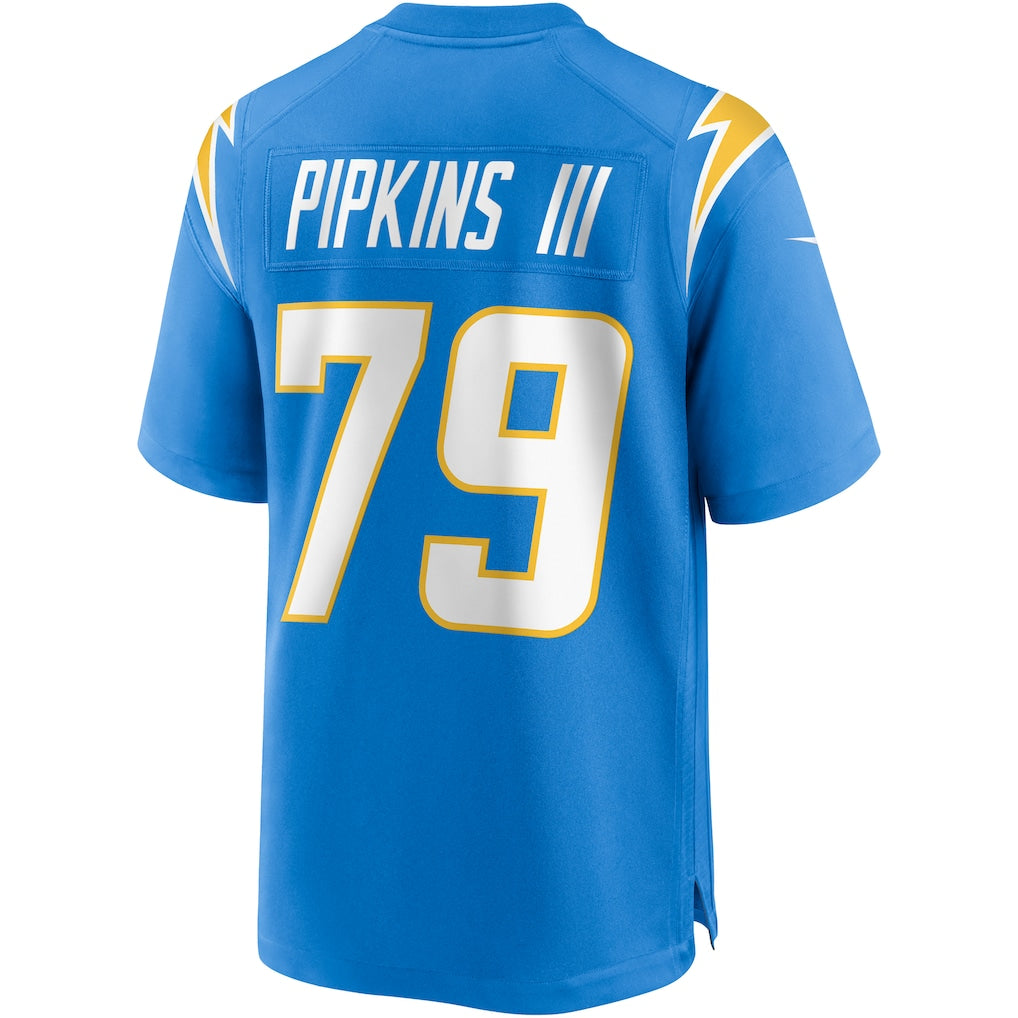 CAdoa LA.Chargers #79 Trey Pipkins III Powder Blue Game Jersey