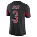 A.Cardinals #3 Budda Baker Player Black Limited Elite Home Game beagls Stitched Jerseys