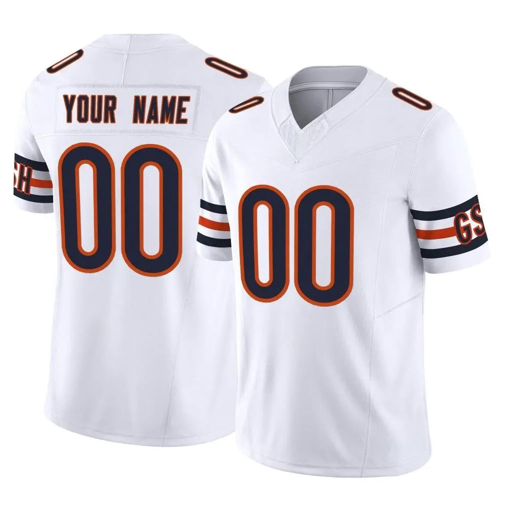 Custom C.Bears White Vapor F.U.S.E. Limited Home Game Any Name & Numbers CAdoa Stitched Jerseys