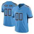Custom T.Titans Light Blue Limited Vapor Untouchable Home Game Any Name & Numbers CAdoa Stitched Jerseys