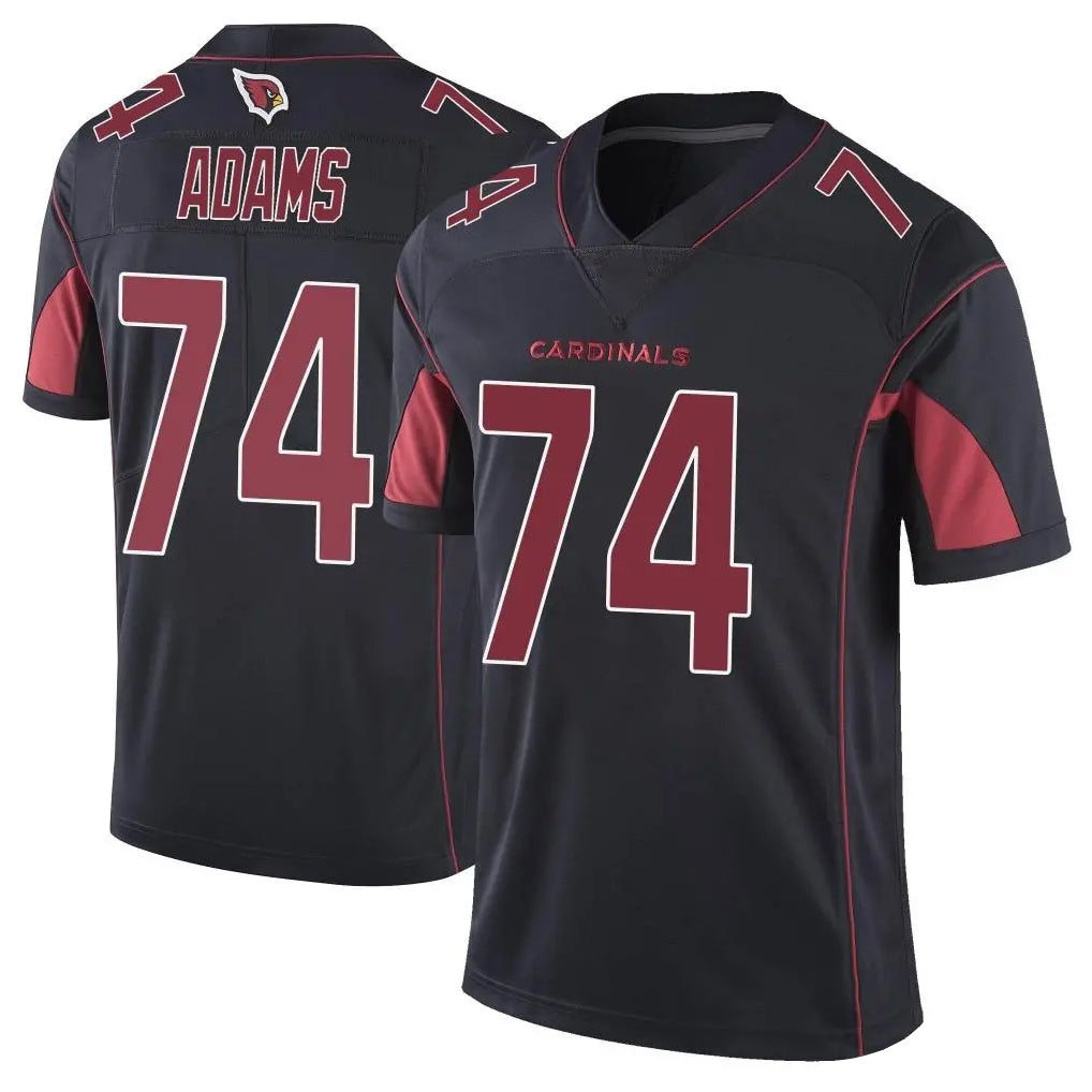 A.Cardinals #74 Isaiah Adams Player Black Limited Elite Home Game beagls Stitched Jerseys