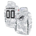 Custom M.Dolphins Arctic Camo Salute to Service Hoodies Limited Game Any Name & Numbers CAdoa Stitched Jerseys