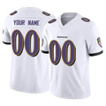 Custom B.Ravens White Vapor F.U.S.E. Limited Any Name & Numbers CAdoa Stitched Jerseys