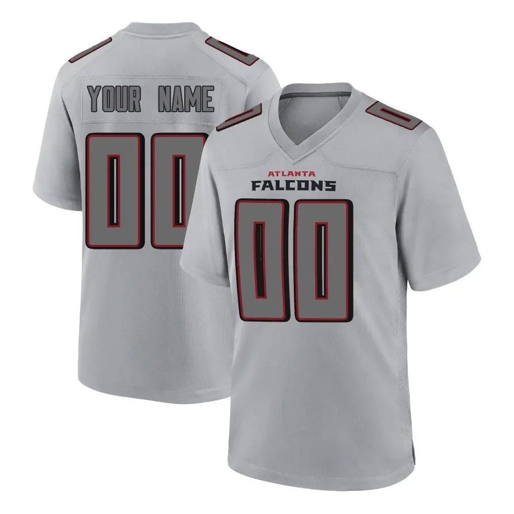 Custom A.Falcons Gray Fashion Home Game Any Name & Numbers CAdoa Stitched Jerseys