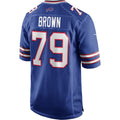 CAdoa B.Bills #79 Ruben Brown Royal Game Retired Player Jersey