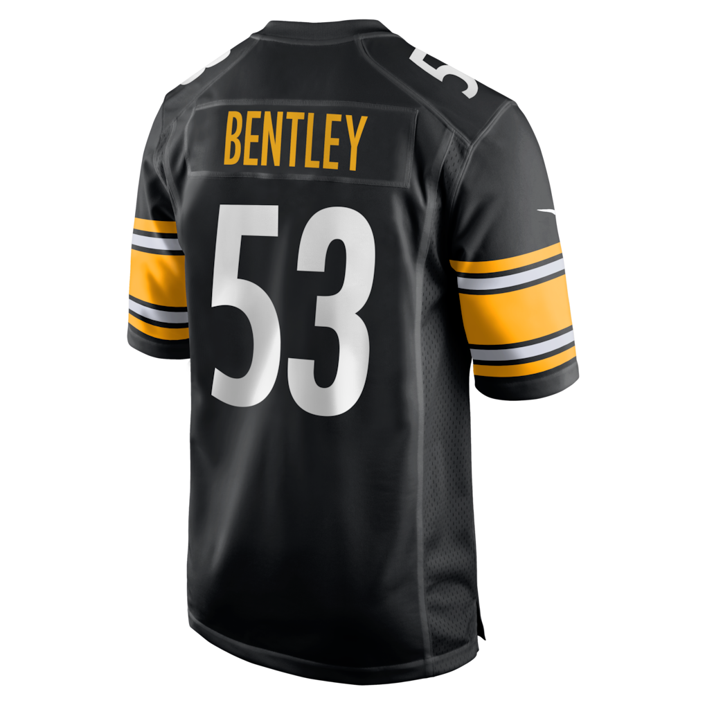 CAdoa P.Steelers #53 JaWhaun Bentley Black Team Game Jersey