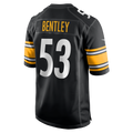 CAdoa P.Steelers #53 JaWhaun Bentley Black Team Game Jersey