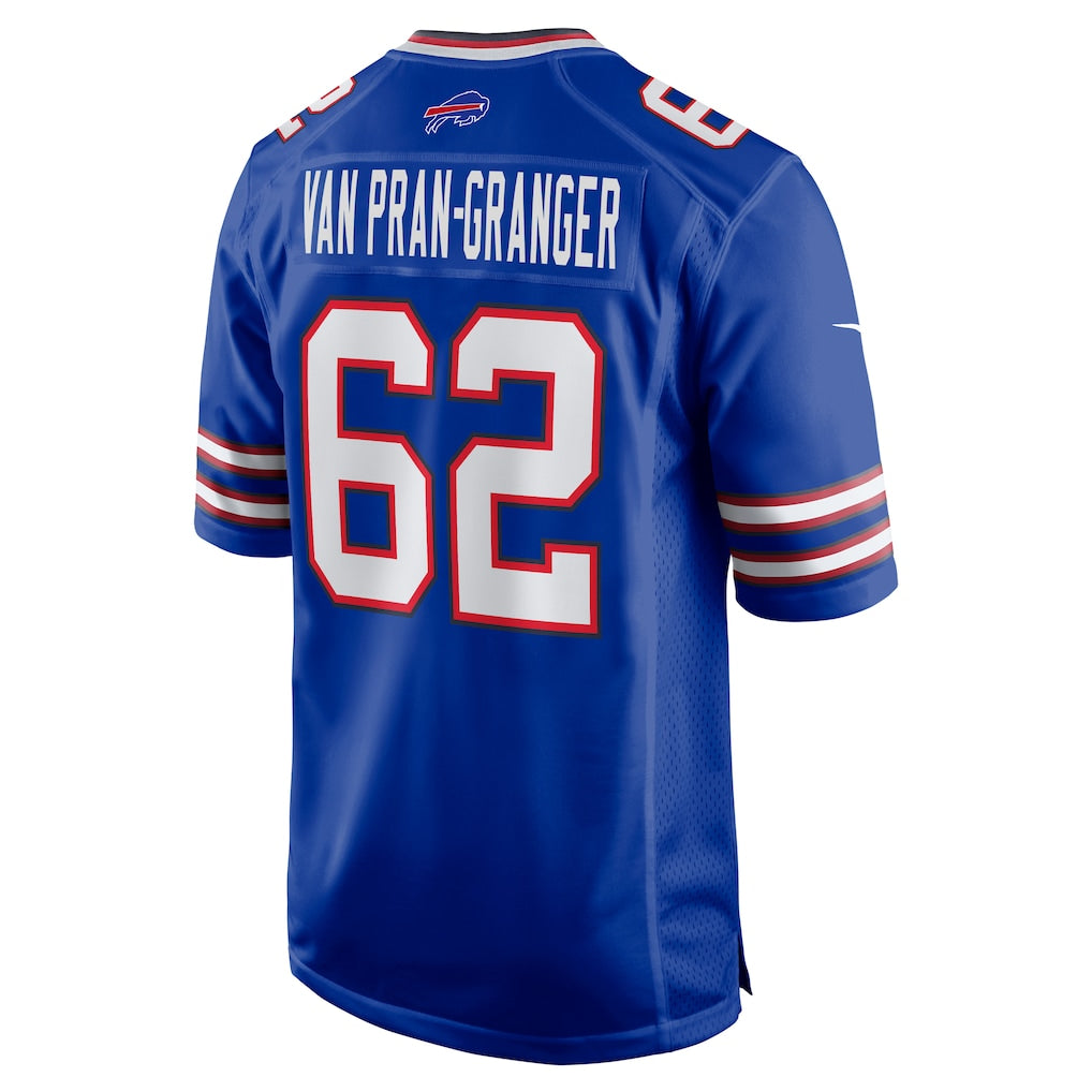 CAdoa B.Bills #62 Sedrick Van Pran-Granger Royal Game Jersey
