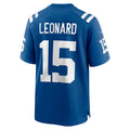 CAdoa IN.Colts #15 Riley Leonard Royal Team Game Jersey