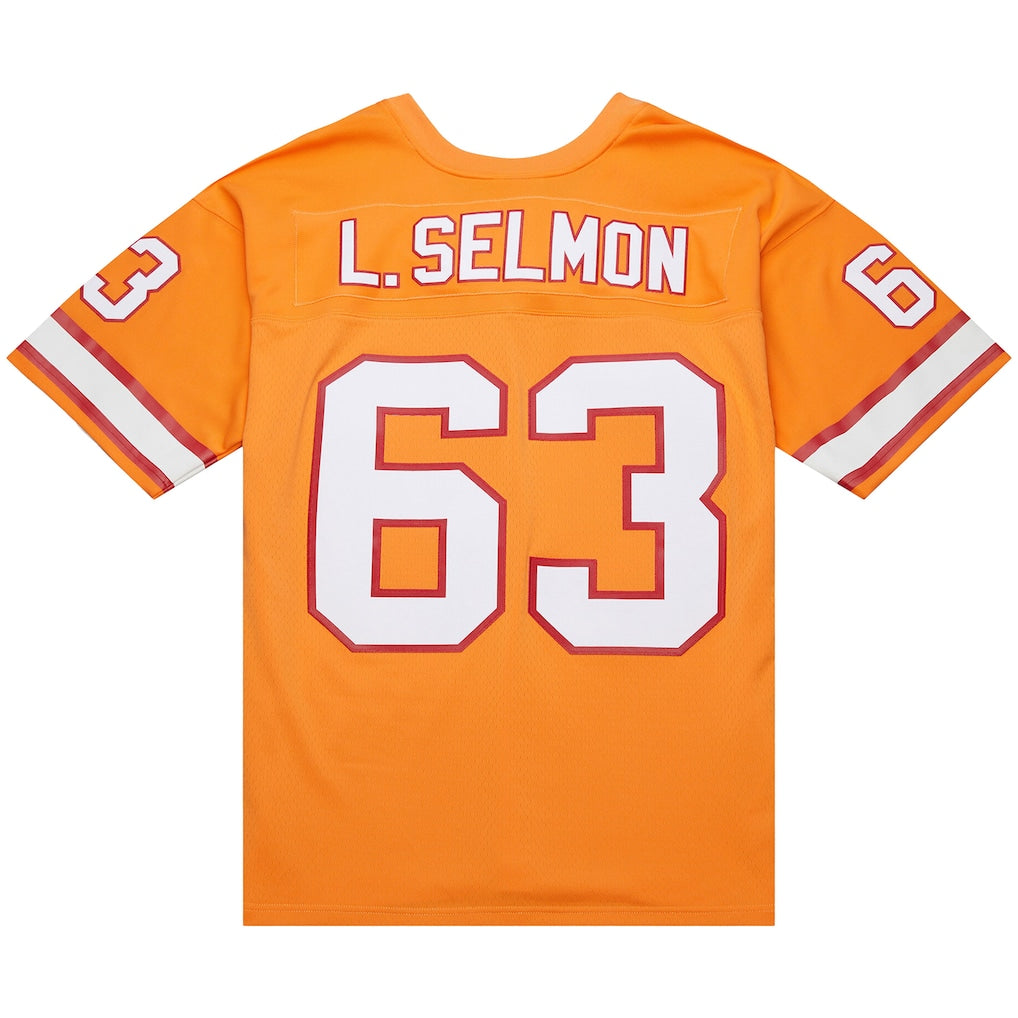 CAdoa TB.Buccaneers #63 Lee Roy Selmon Mitchell & Ness Orange 1976 Legacy Replica Jersey