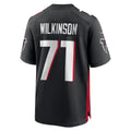 CAdoa A.Falcons #71 Elijah Wilkinson Black Team Game Jersey
