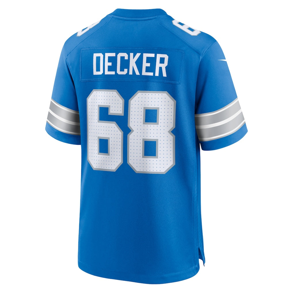 CAdoa D.Lions #68 Taylor Decker Blue Team Game Jersey