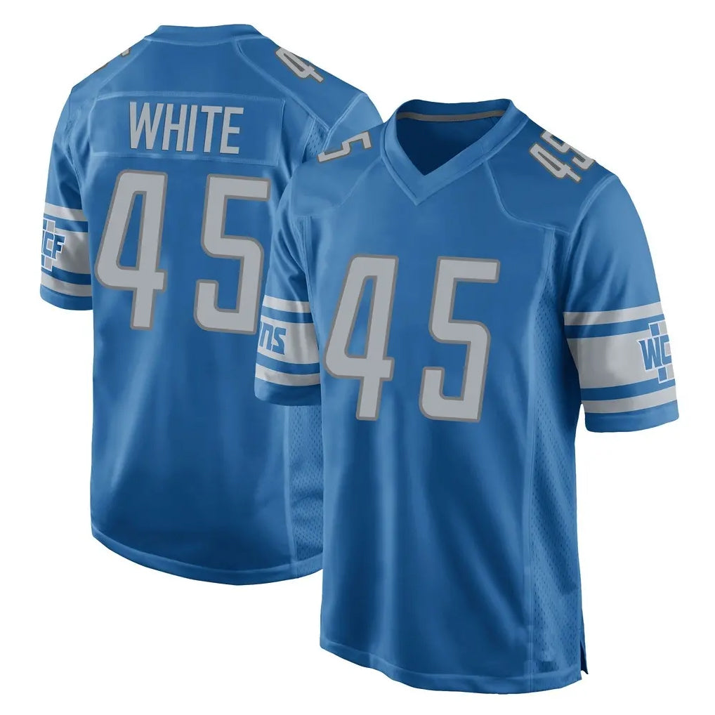 D.Lions #45 Devin White Player Blue Home Game CAdoa Stitched Jerseys