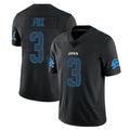 D.Lions #3 Jack Fox Player Black Impact Limited Home Game CAdoa Stitched Jerseys