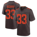 C.Browns #33 Ronnie Hickman Player Brown Alternate Home Game CAdoa Stitched Jerseys
