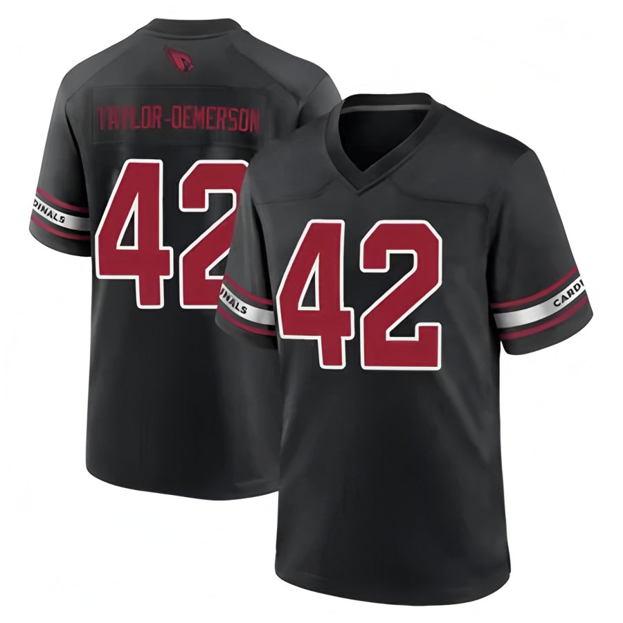 A.Cardinals #42 Dadrion Taylor-Demerson Player Black Home Game beagls Stitched Jerseys