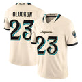 J.Jaguars #23 Foyesade Oluokun Player Natural Limited 2026 Rivalries Collection Game CAdoa Stitched Jerseys