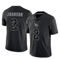 A.Cardinals #2 Will Johnson Player Black RFLCTV Limited Home Game beagls Stitched Jerseys