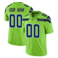 Custom S.Seahawks Green Limited Color Rush Home Game Any Name & Numbers CAdoa Stitched Jerseys