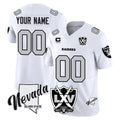 Custom LV.Raiders White 2026 Vapor Limited 65th Anniversary Home Game Any Name & Numbers CAdoa Stitched Jerseys