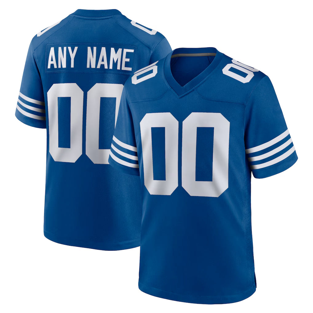 Custom IN.Colts Royal Limited Home Game Any Name & Numbers CAdoa Stitched Jerseys