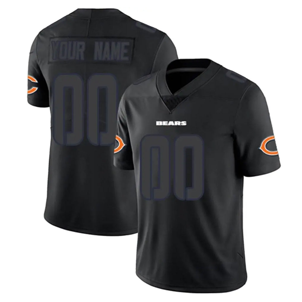 Custom C.Bears Black Impact Limited Game Any Name & Numbers CAdoa Stitched Jerseys