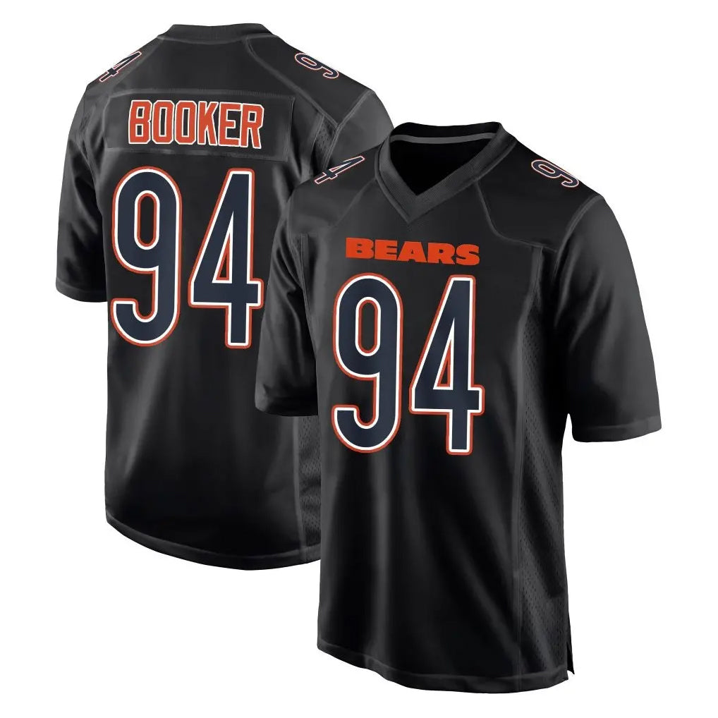 C.Bears #94 Austin Booker Player Carbon Black Fashion Game CAdoa Stitched Jerseys