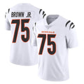 C.Bengals #75 Orlando Brown Jr. Player White Vapor Untouchable Limited Home Game CAdoa Stitched Jerseys