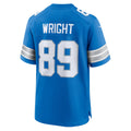 CAdoa D.Lions #89 Brock Wright Blue Team Game Jersey