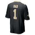 CAdoa NO.Saints #1 Dad Black Game Jersey