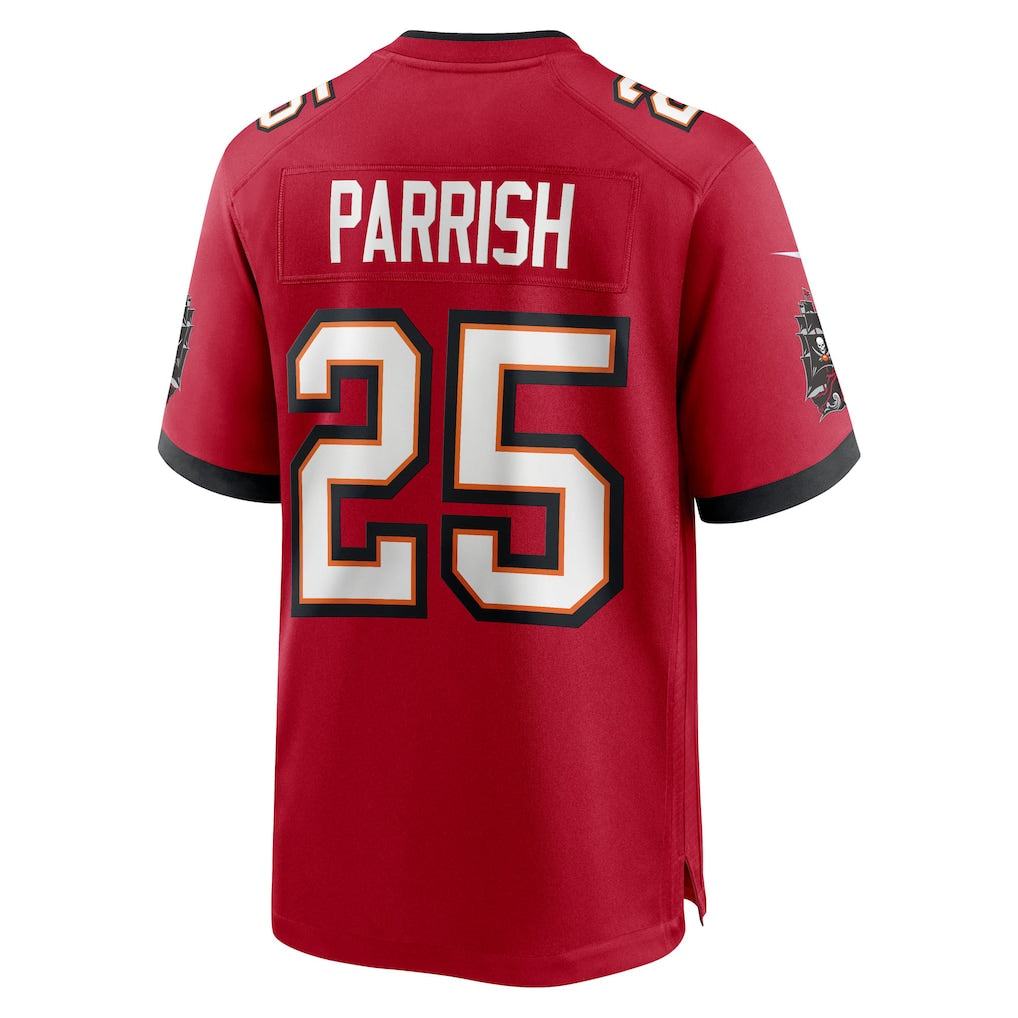 CAdoa TB.Buccaneers #25 Jacob Parrish Red Team Game Jersey