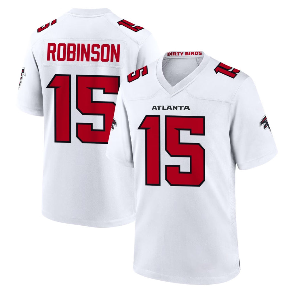 A.Falcons #15 Brian Robinson Player White Team Color Home Game CAdoa Stitched Jerseys