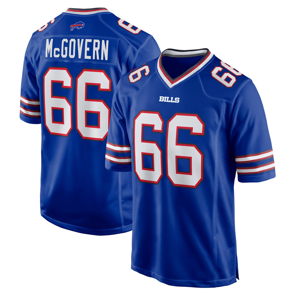 B.Bills #66 Connor McGovern Player Royal Home Game CAdoa Stitched Jerseys