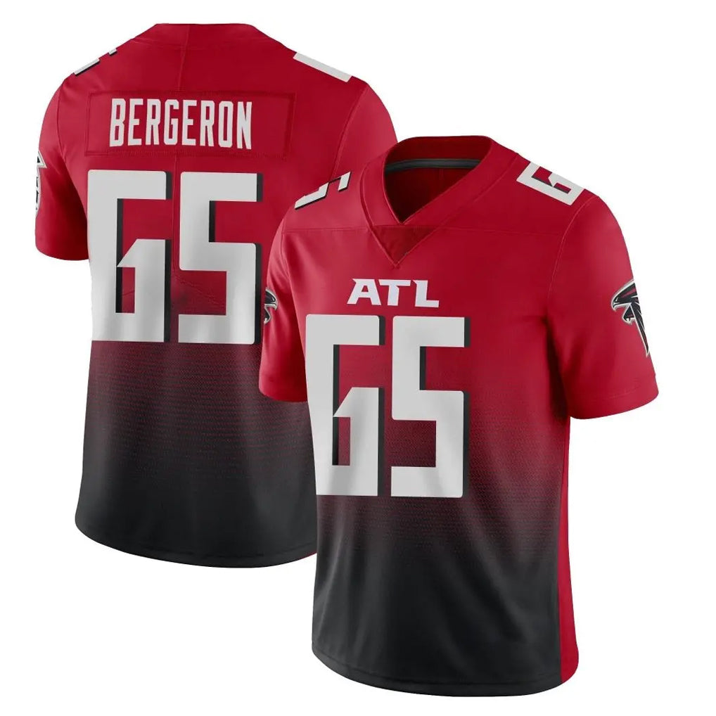 A.Falcons #65 Matthew Bergeron Player Red Vapor Untouchable Limited Home Game CAdoa Stitched Jerseys