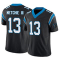 C.Panthers #13 John Metchie III Player Black Vapor F.U.S.E. Limited Home Game CAdoa Stitched Jerseys
