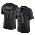 H.Texans #71 Braden Smith Player Black Reflective Limited Game CAdoa Stitched Jerseys