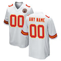 Custom KC.Chiefs White Home Game Any Name & Numbers CAdoa Stitched Jerseys