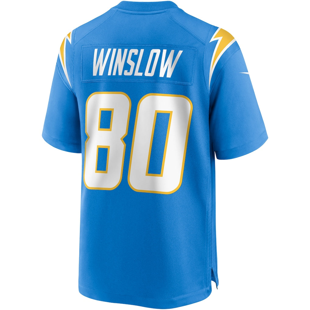 CAdoa LA.Chargers #80 Kellen Winslow Powder Blue Game Retired Player Jersey