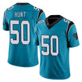 C.Panthers #50 Robert Hunt Player Blue Vapor Untouchable Limited Game CAdoa Stitched Jerseys