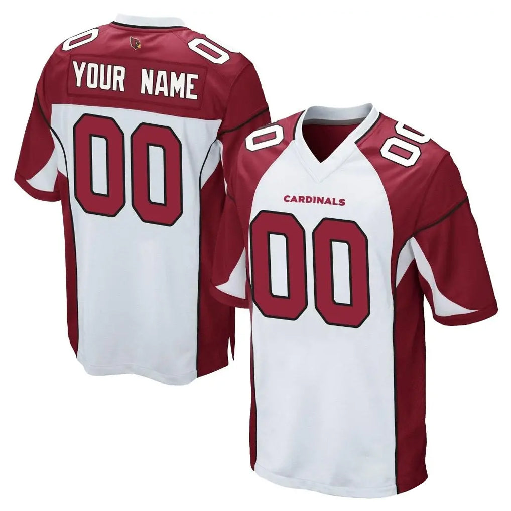 Custom A.Cardinals White Red Home Game CAdoa Stitched Jerseys